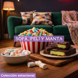 Sofá, manta y peli.
