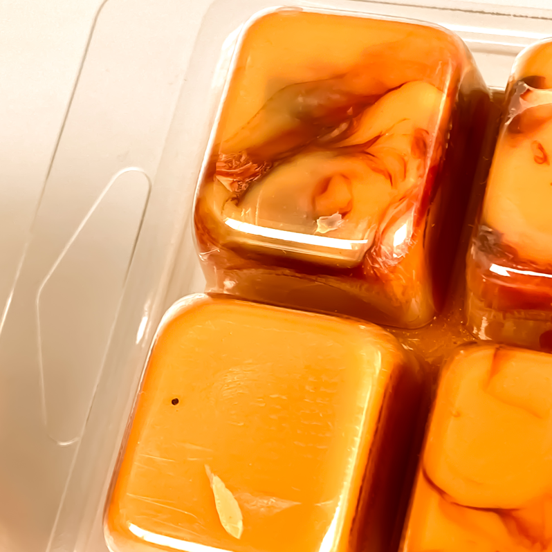 Detalle del acabado de los Wax Melts de Mary Poopins con aroma a caramelo salado